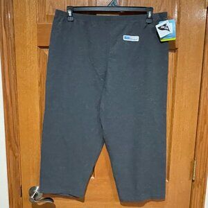 PROSPIRIT Women's XXL Gray Athleisure Workout Yoga Cropped Capri Leggings NWT